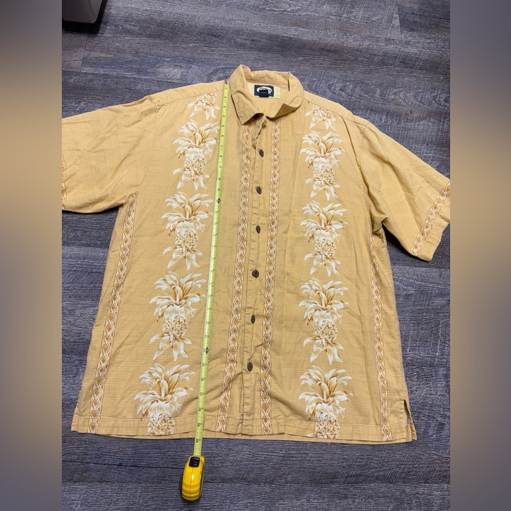 Tommy Bahama Yellow Floral Button-Up Shirt